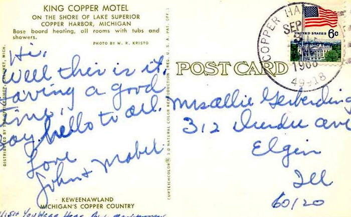 King Copper Motels - Vintage Postcard (newer photo)
